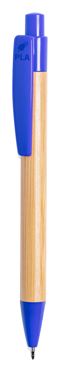 Heloix bamboo ballpoint pen - blue