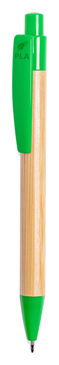 Heloix Bambus-Kugelschreiber - Grün