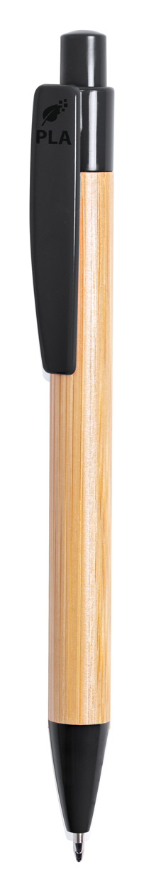 Heloix Bambus-Kugelschreiber - schwarz