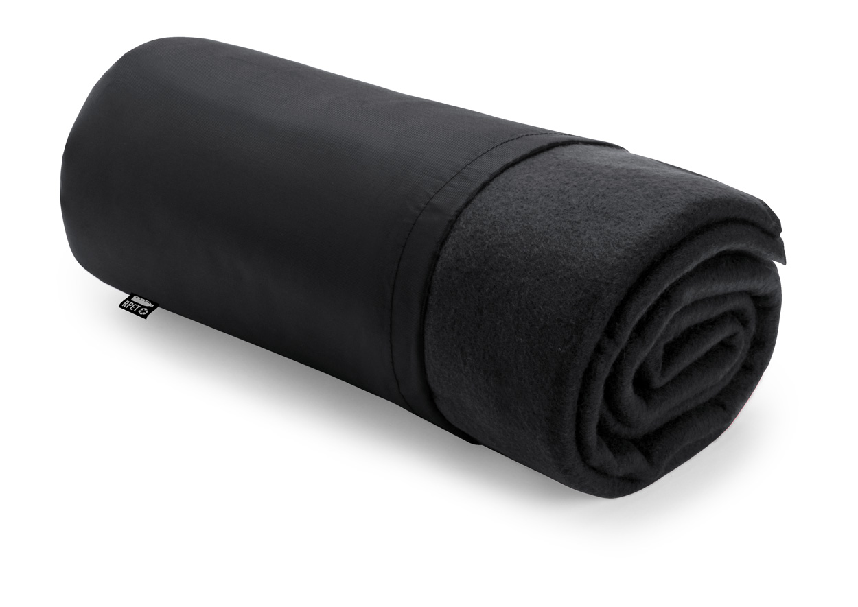 Kayla RPET fleece blanket - black