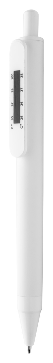Doret-Kugelschreiber mit Thermometer - Weiß 