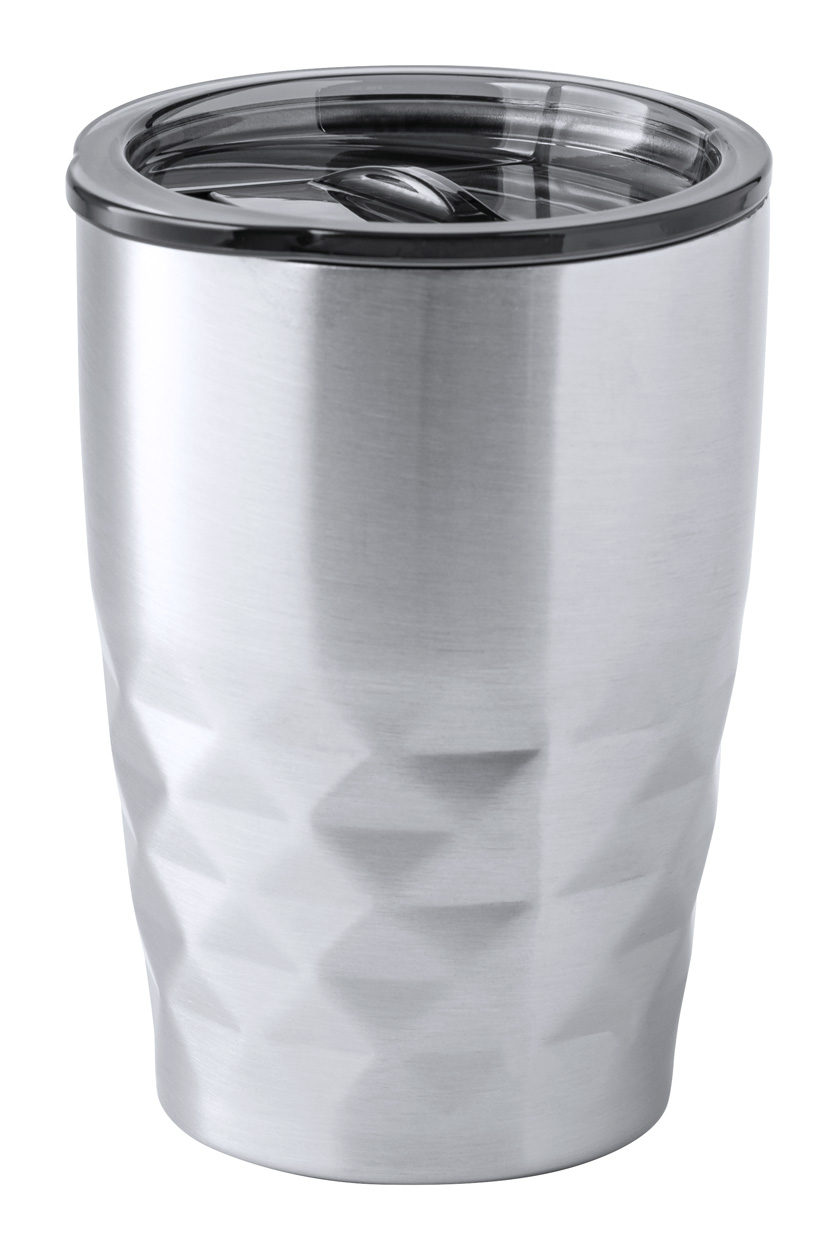 Blur thermal mug with copper insulation - silver