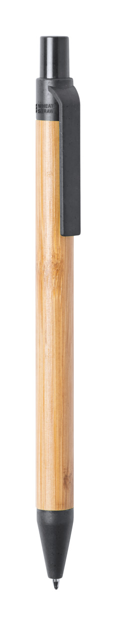 Roak Bambus-Kugelschreiber - schwarz