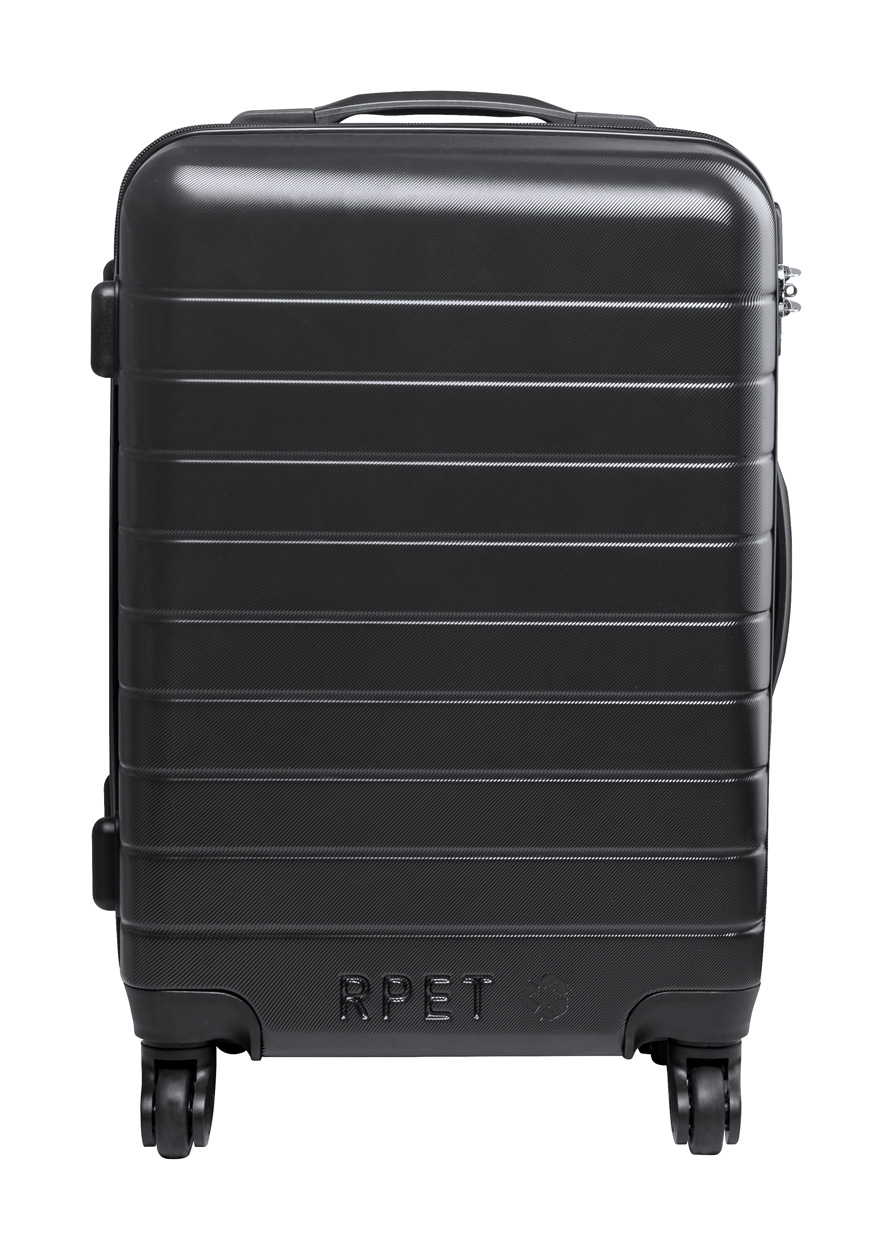 Dacrux RPET Koffer auf Rädern - schwarz