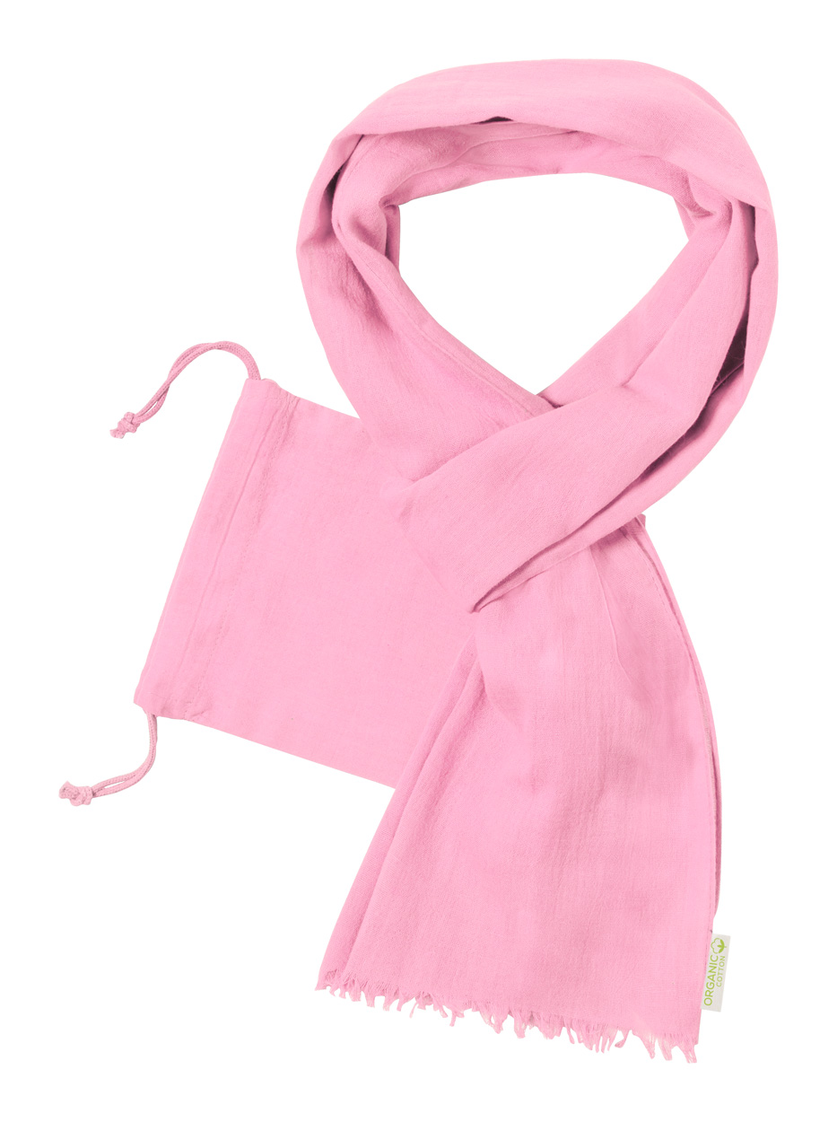 Betty šátek z organické bavlny - ružová