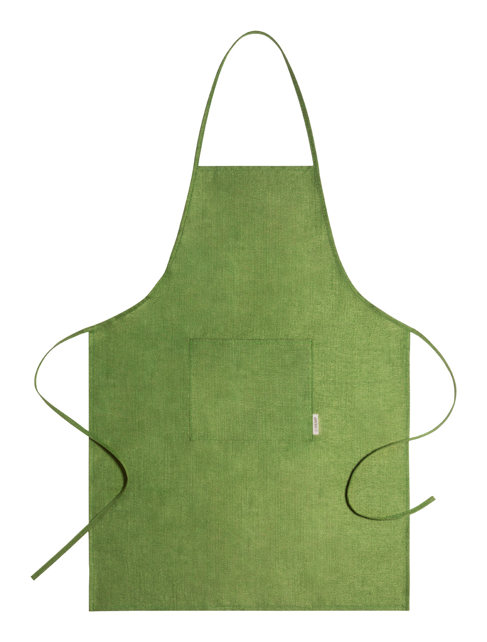 Leiza hemp apron - green