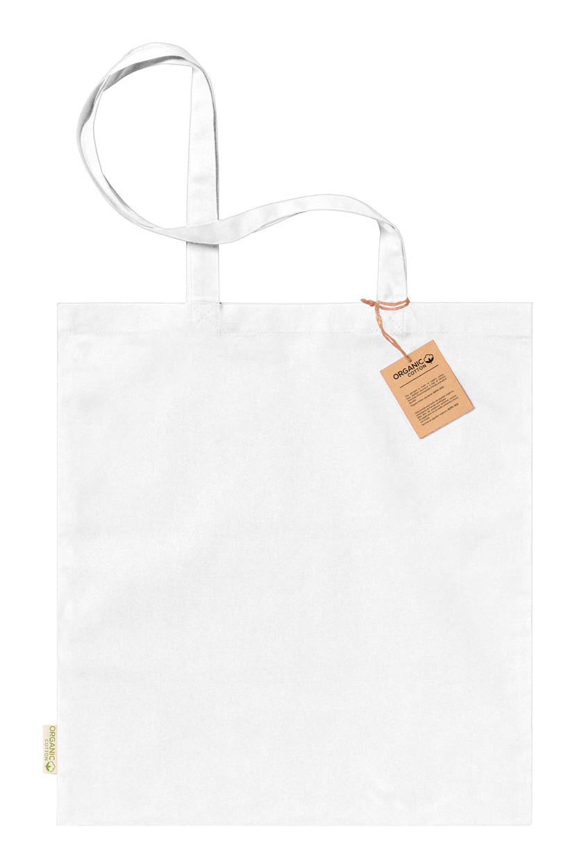Klimbou bavlněná nákupní taška - biela