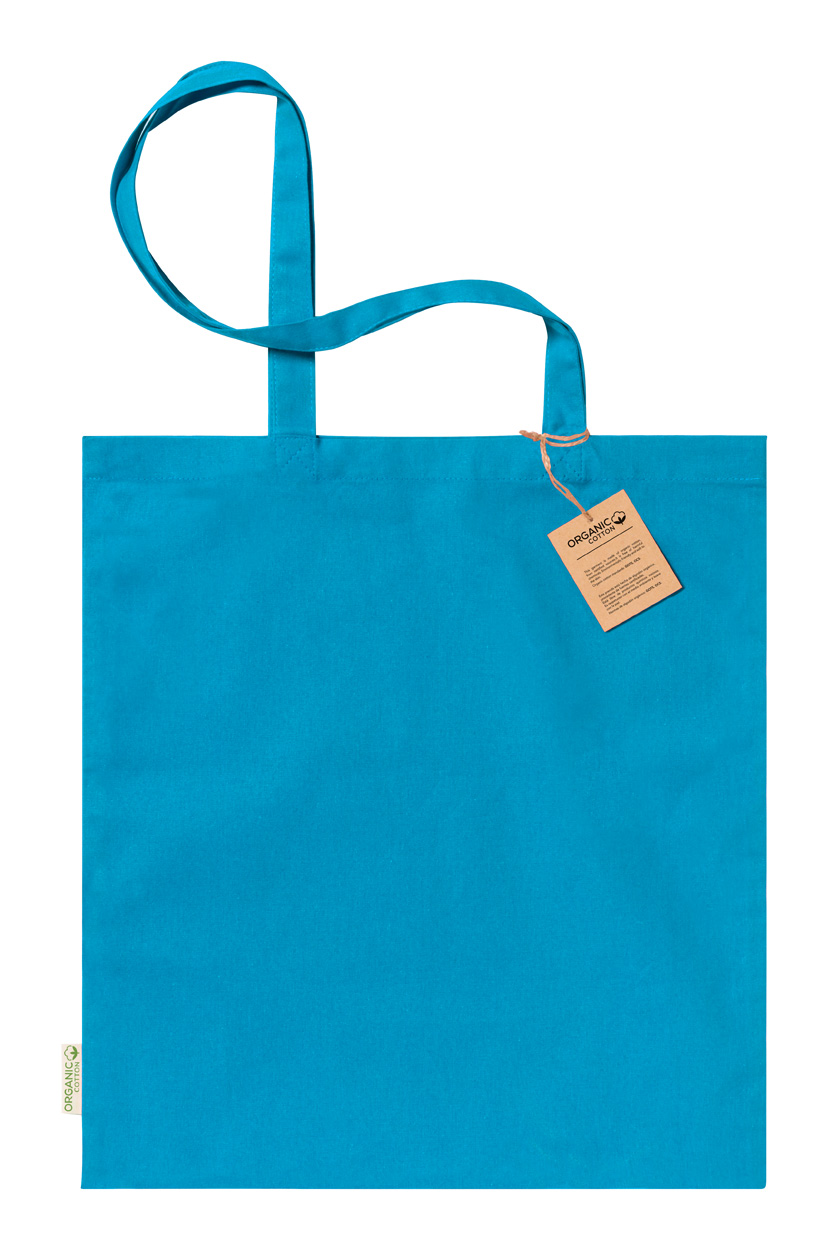 Klimbou bavlněná nákupní taška - nebesky modrá