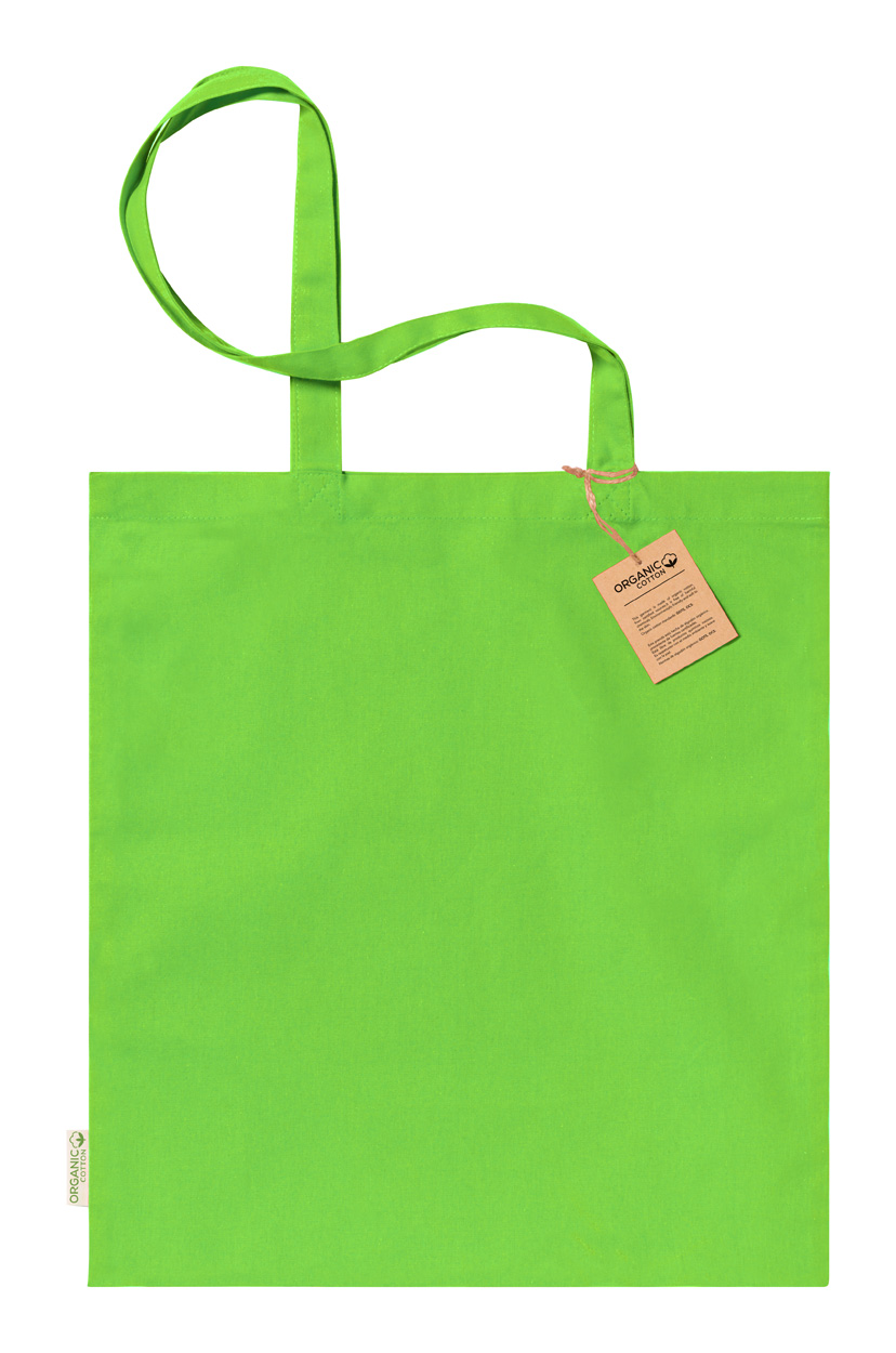 Klimbou bavlněná nákupní taška - citrónová - limetková