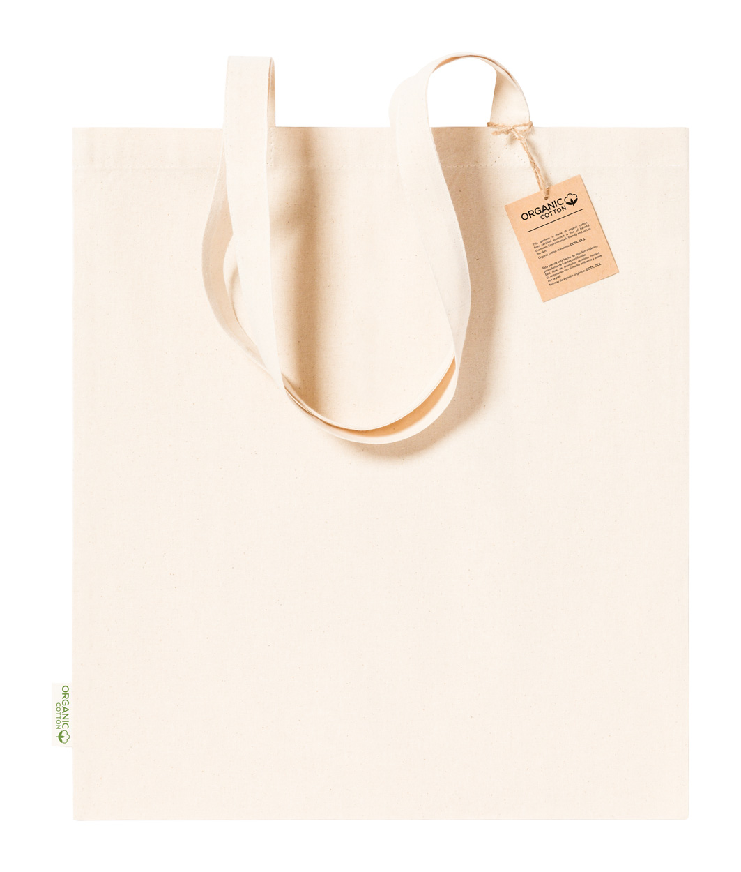 Fizzy cotton shopping bag - beige