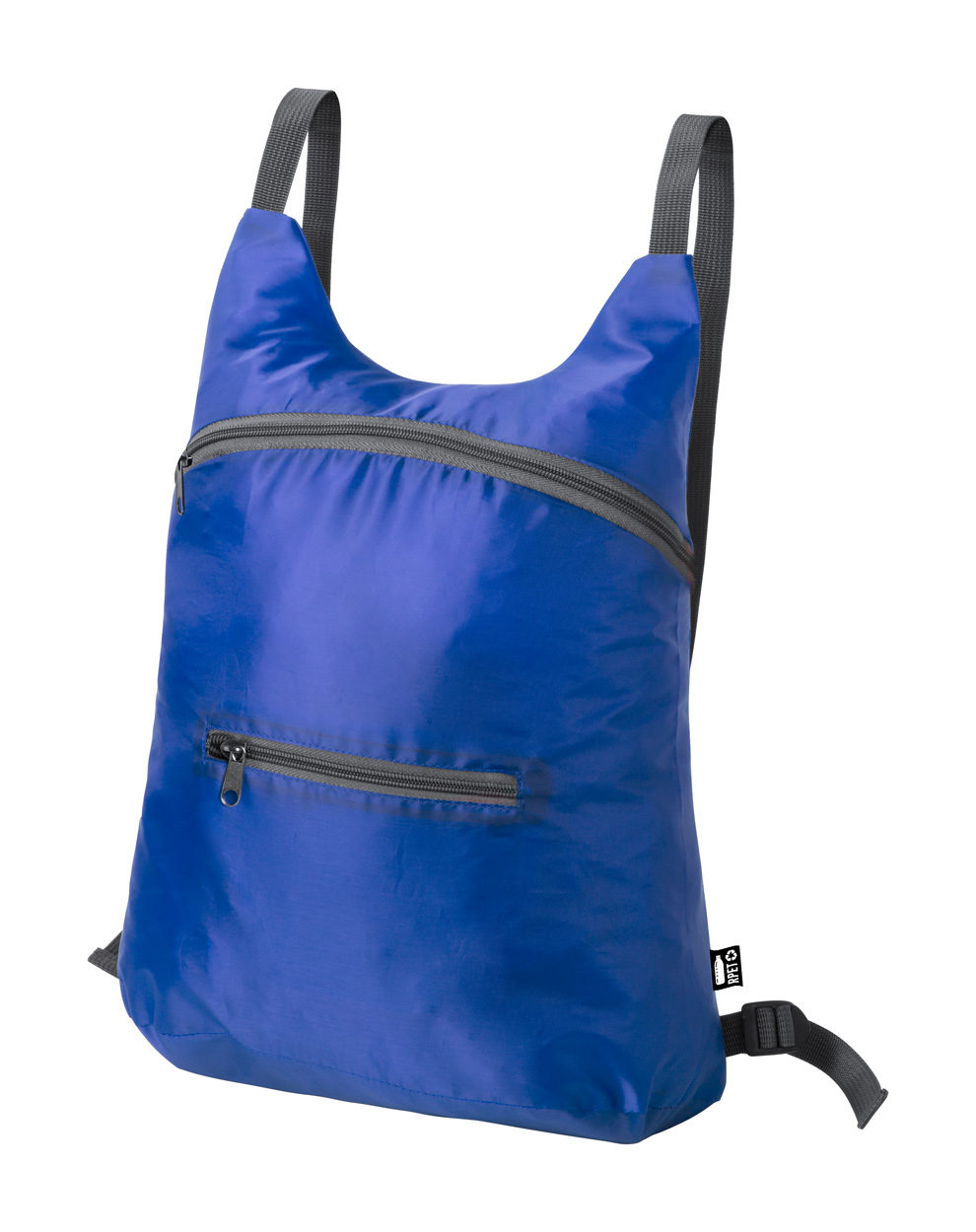 Brocky folding RPET backpack - blue