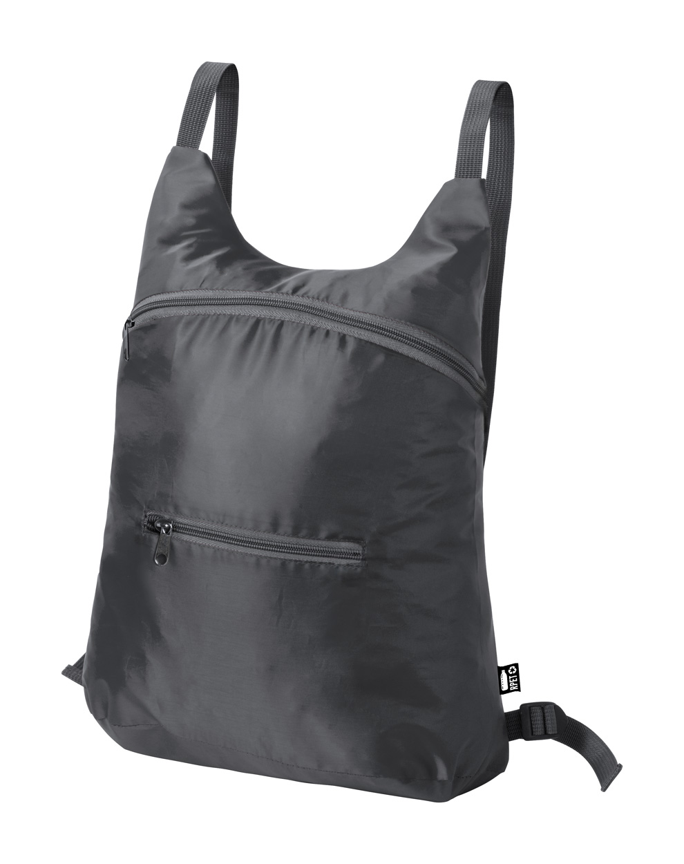 Brocky folding RPET backpack - grey
