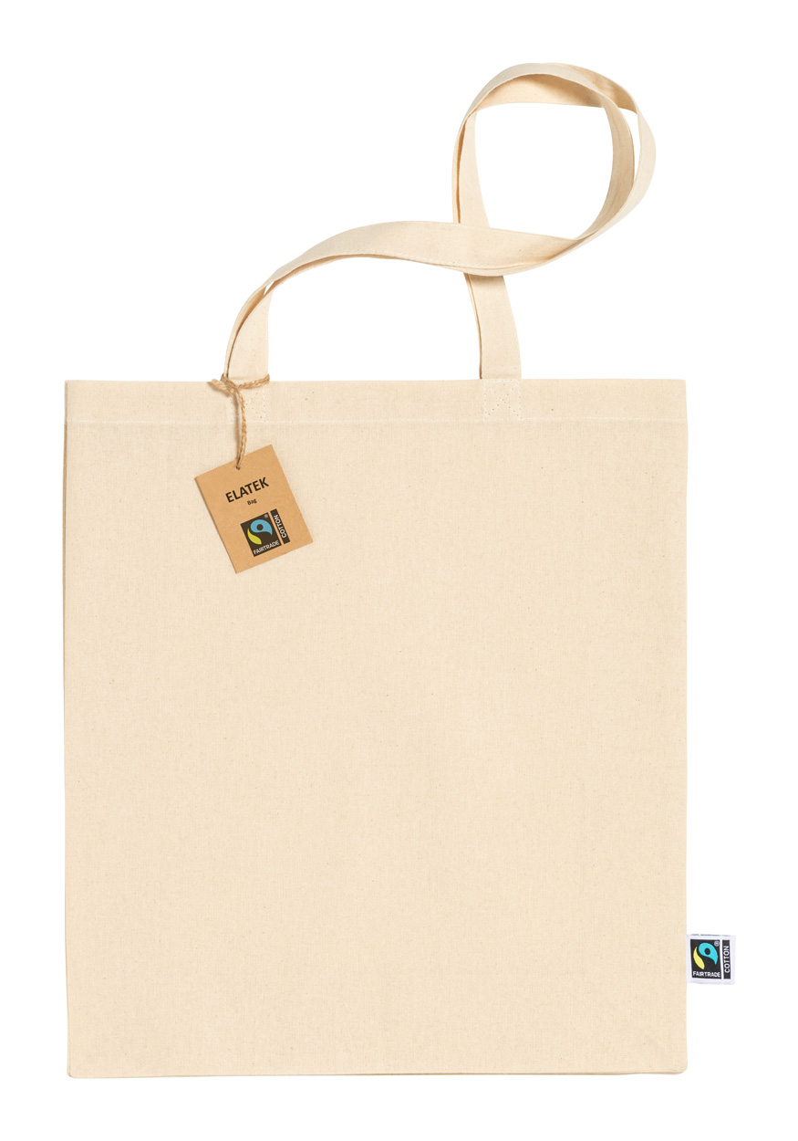 Elatek fair trade shopping bag - beige