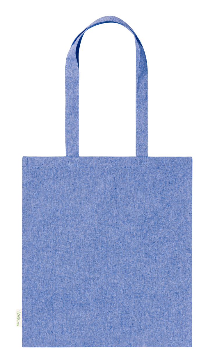 Rassel cotton shopping bag - blue