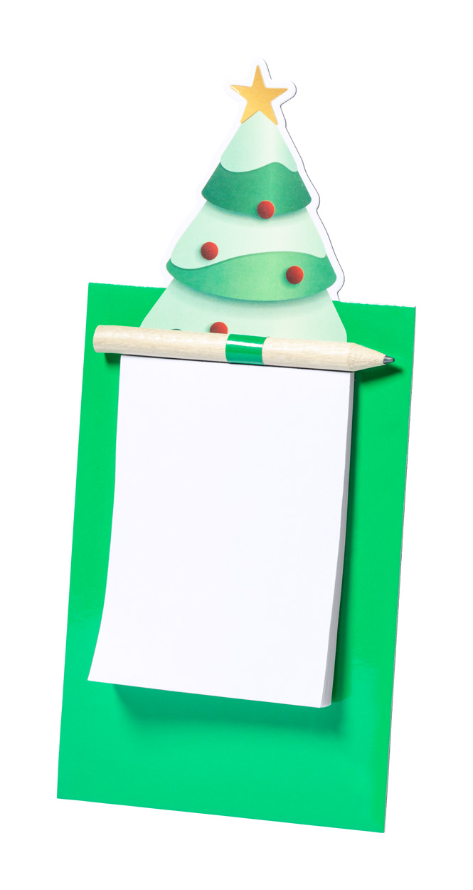 Clemen notepad with magnet - green