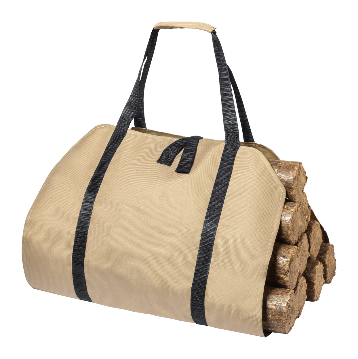 Priya firewood transport bag - Bräune