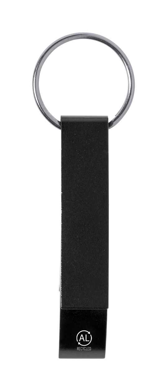 A mix of key fobs and an opener - black