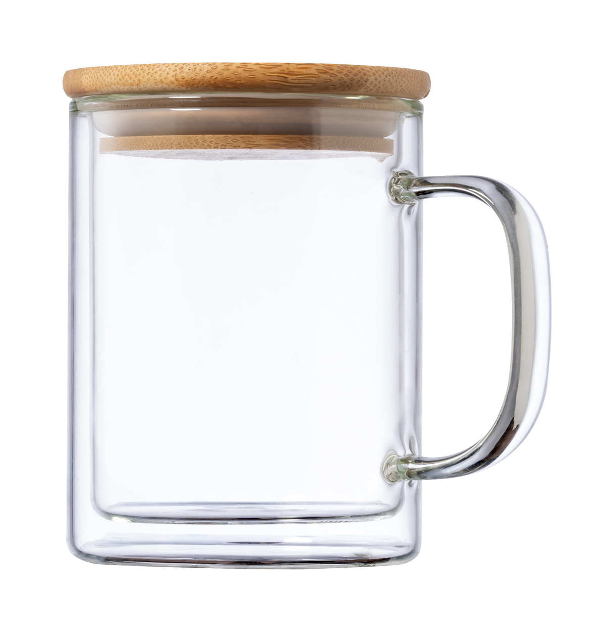 Laik glass thermo mug - transparent