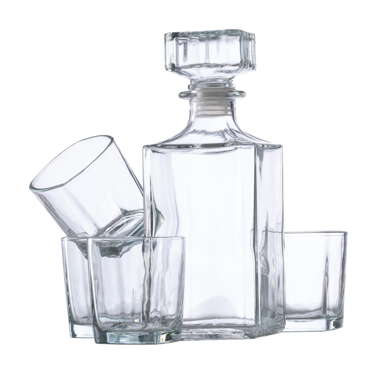 Rockwel whiskey set - Transparente