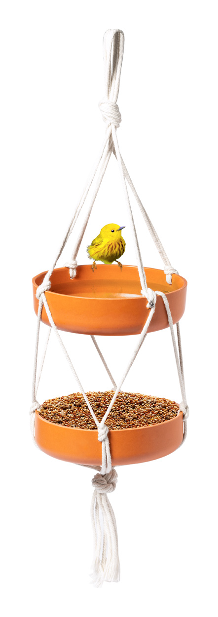 Xilam bird feeder - brown