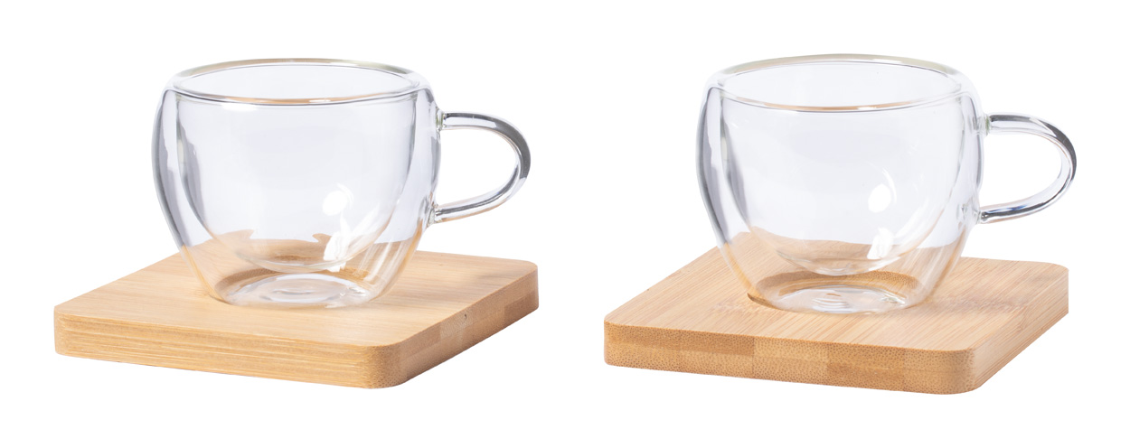 Gladen glass espresso cup set - Transparente