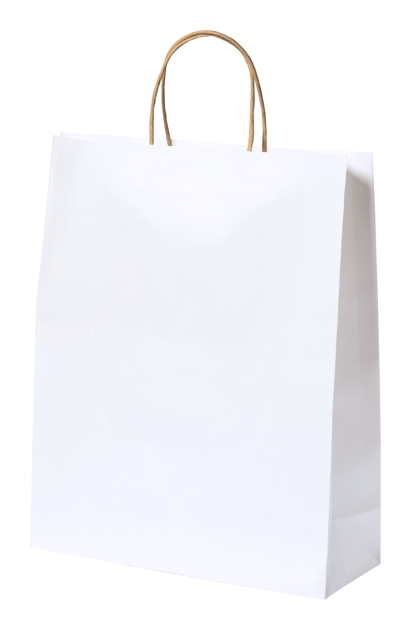 Taurel papírová taška - biela