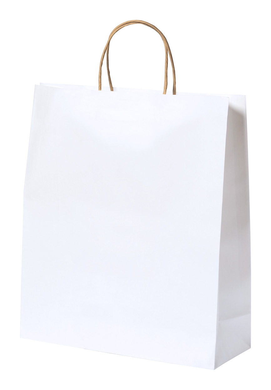 Cynthia paper bag - white