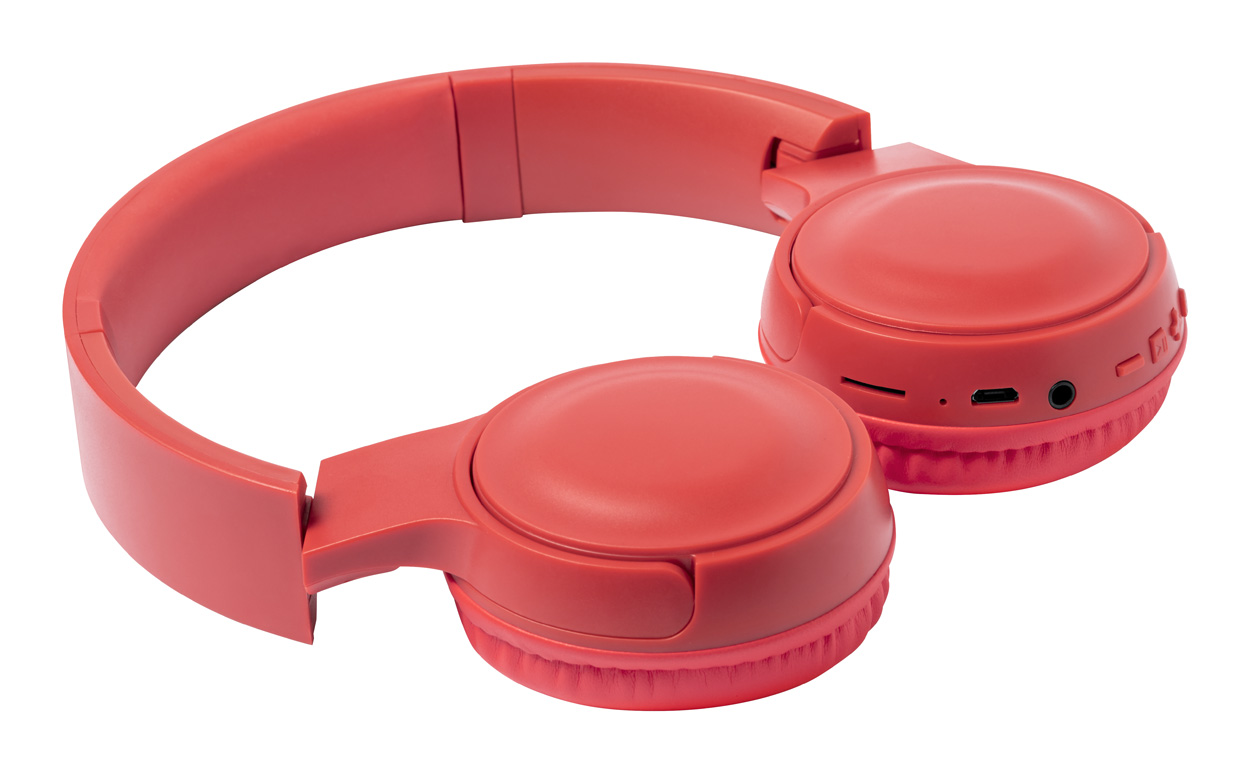 Pendulum bluetooth headphones - red