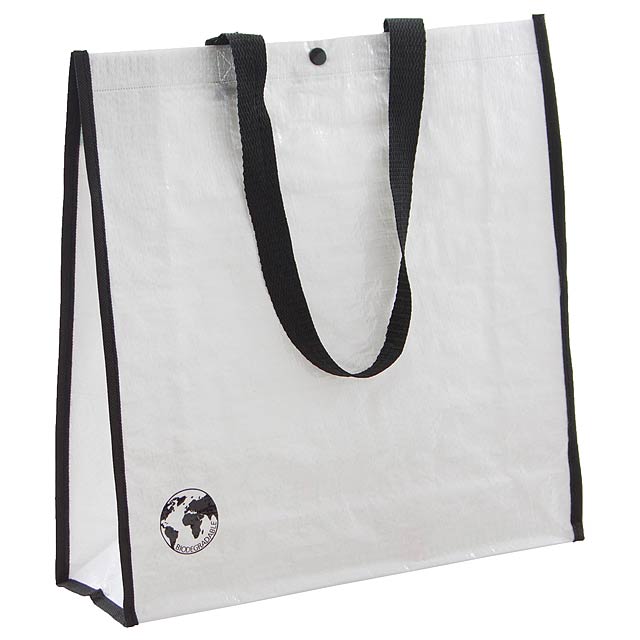Recycle nákupní taška z recyklovaného materiálu - bílá