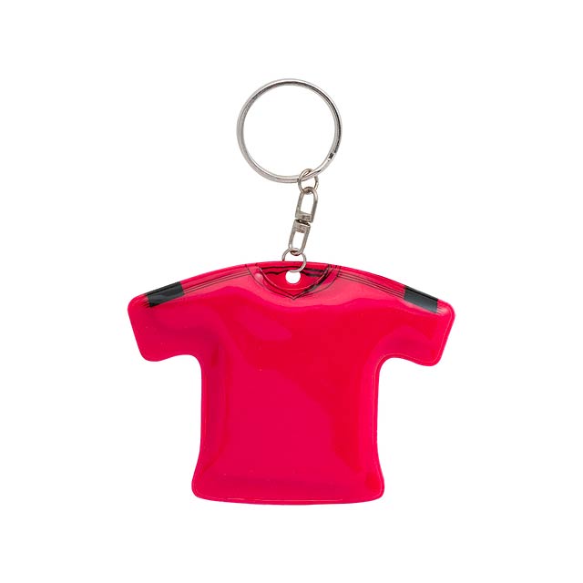 T-Shirt přívěšek na klíče - červená