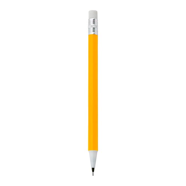 Castle tužka s gumou, 0,7 mm - žltá