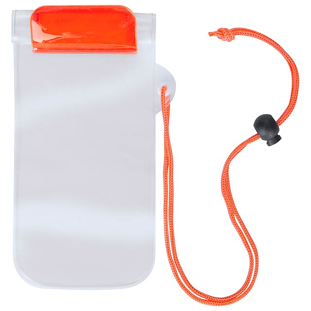 Waterproof mobile case - orange