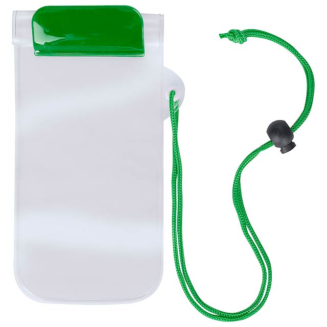 Waterproof mobile case - green