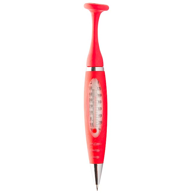 Thermometer kuličkové pero - červená