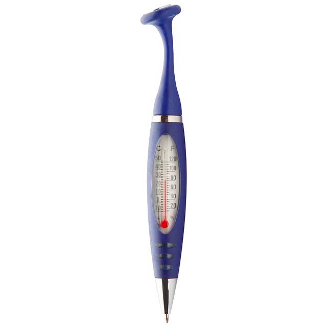 Thermometer kuličkové pero - modrá