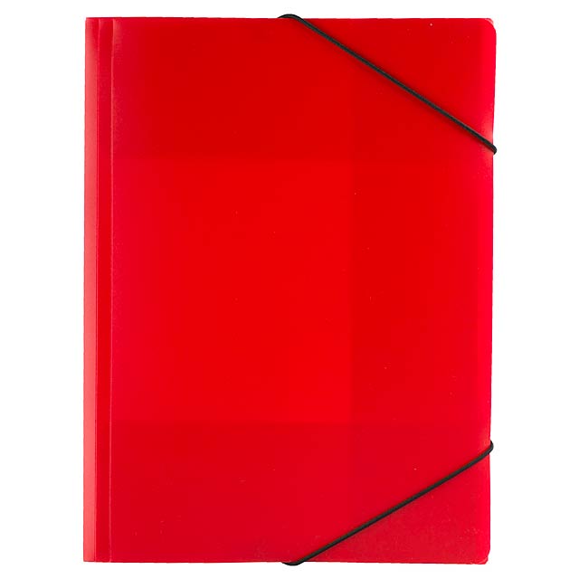 Pvc document folder - red