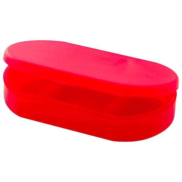 Trizone box na pilulky - červená