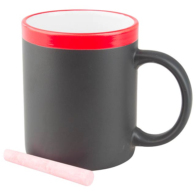 Chalk mug - red