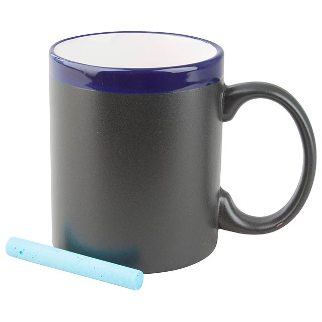 Chalk mug - blue