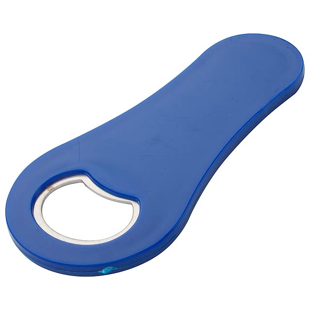 Bottle opener with magnet - blue