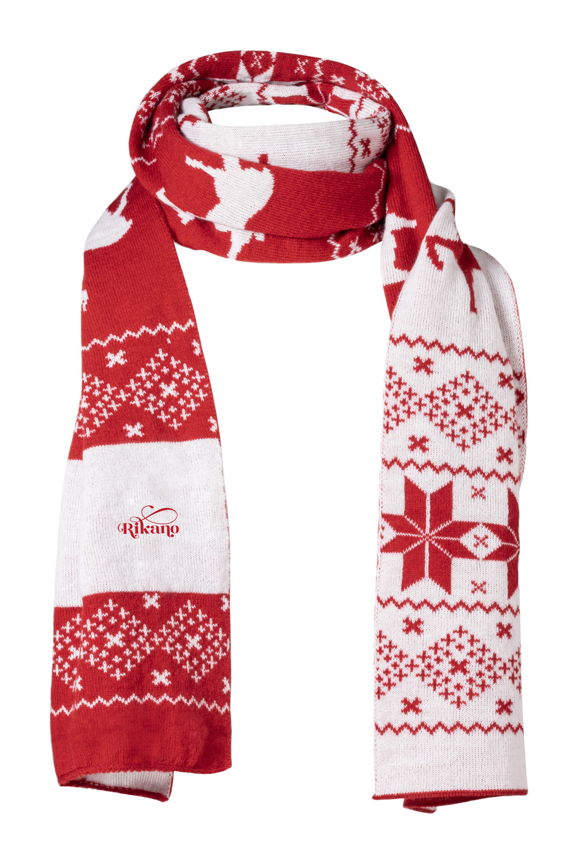 Luka Christmas scarf - red