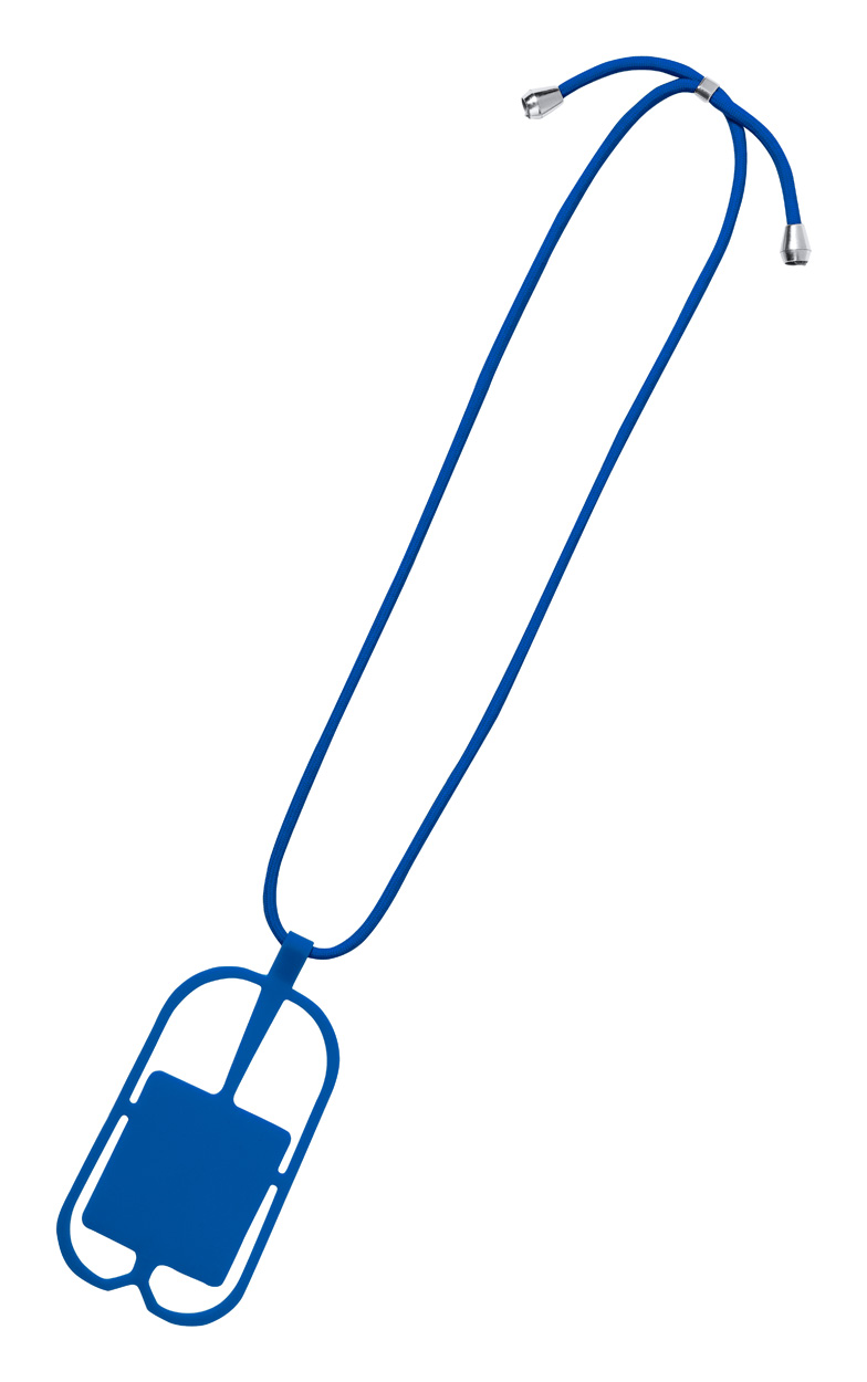 Sebly lanyard s držákem na mobil - modrá