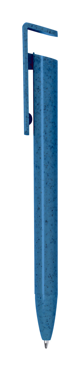 Polus ballpoint pen with mobile phone stand - blau