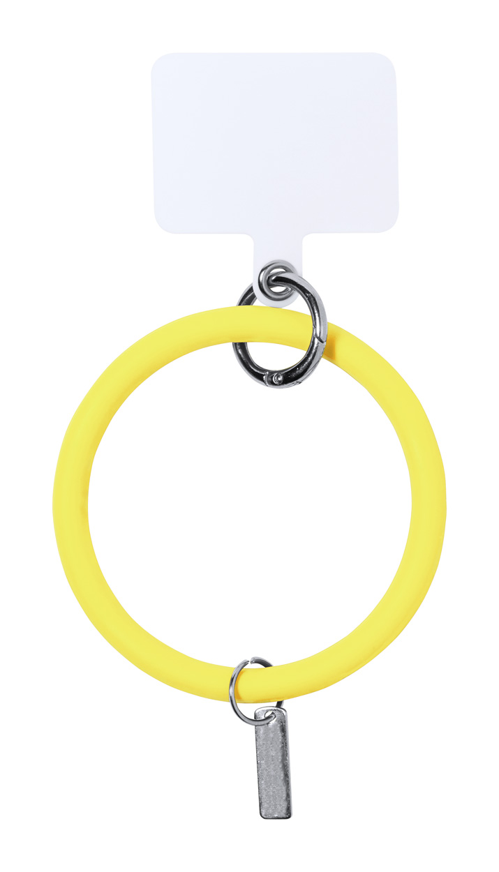 Naomi bracelet with mobile phone holder - yellow