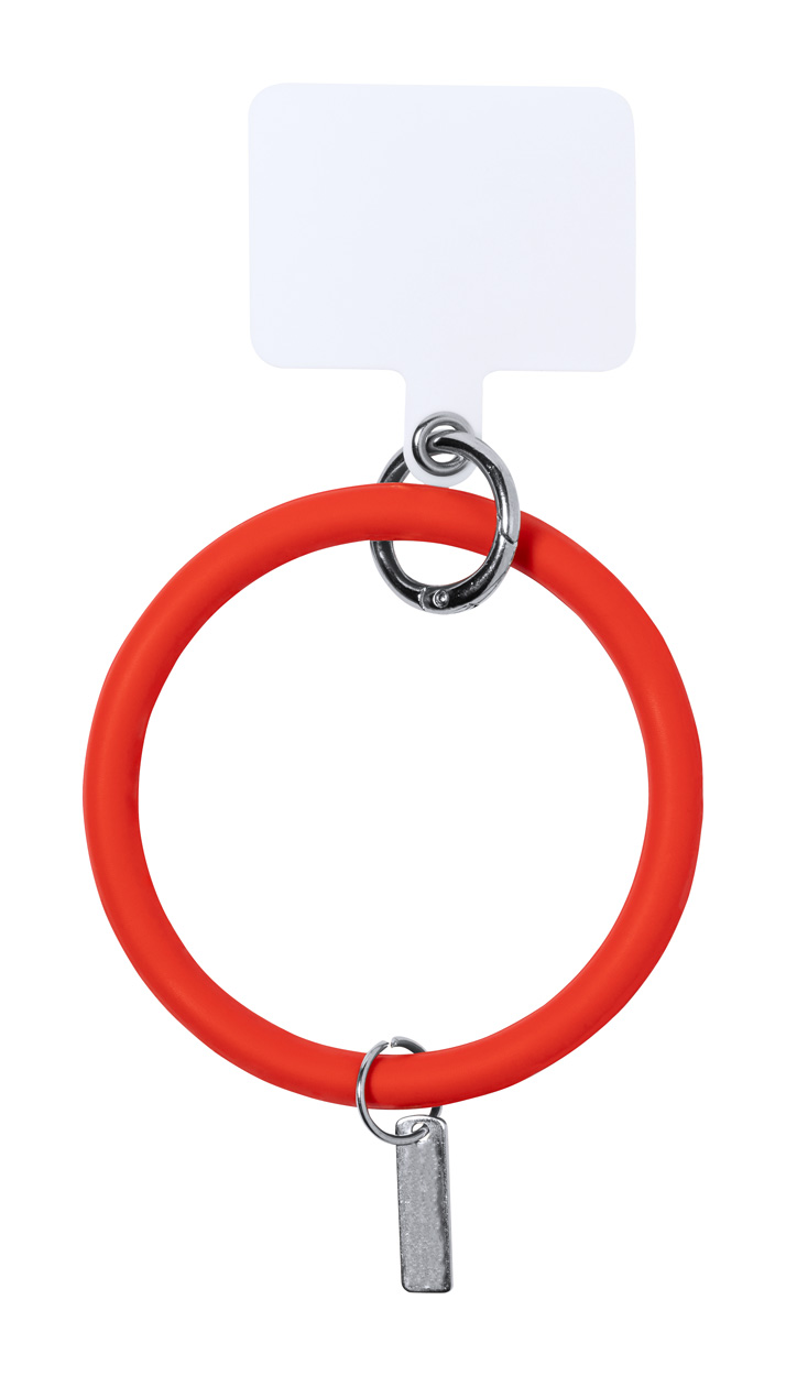 Naomi bracelet with mobile phone holder - red