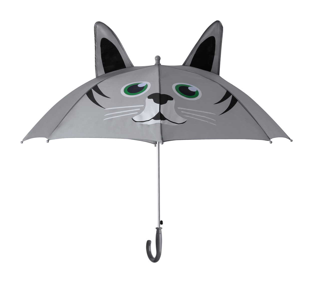 Seter dětský deštník, kočka - šedá