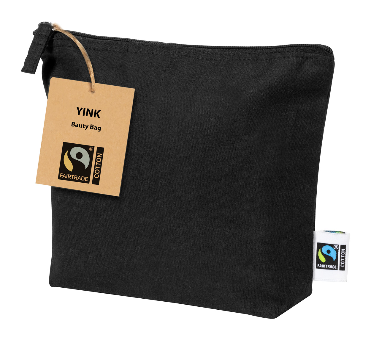 Yink Fairtrade cosmetic bag - black