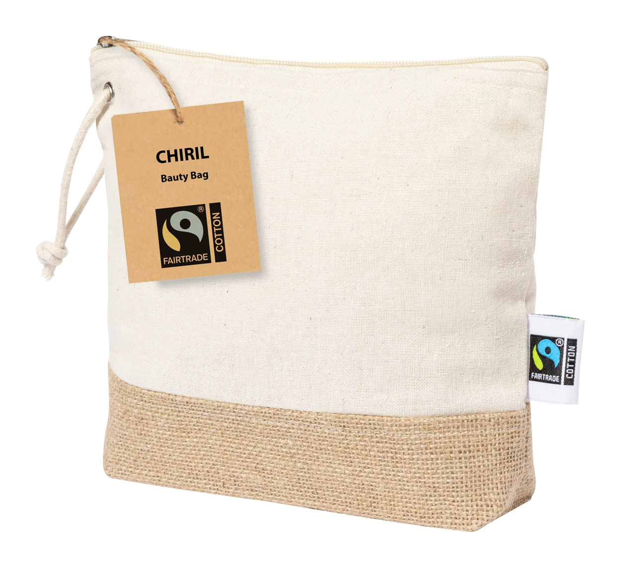 Chiril Fairtrade cosmetic bag - beige