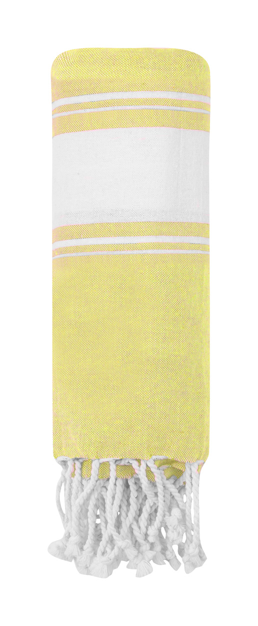 Botari beach towel - yellow