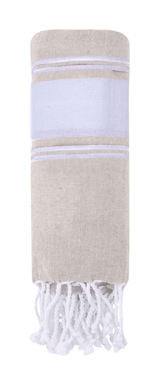Linen beach towel - Bräune
